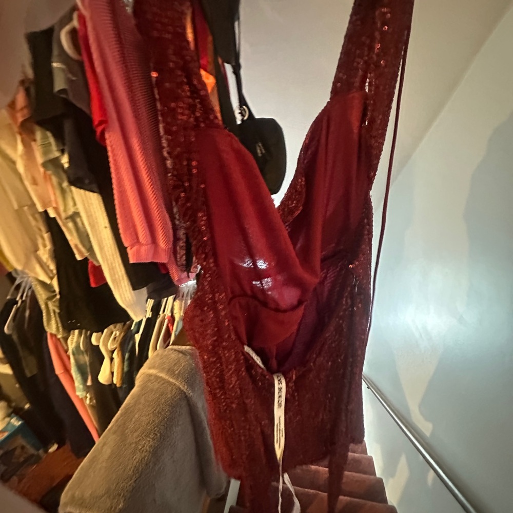 SPARKLY red homecoming/prom dress